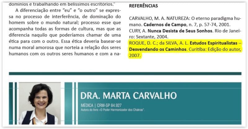 Dra Marta Carvalho cita Consciencial.org na Revista Saúde Quântica