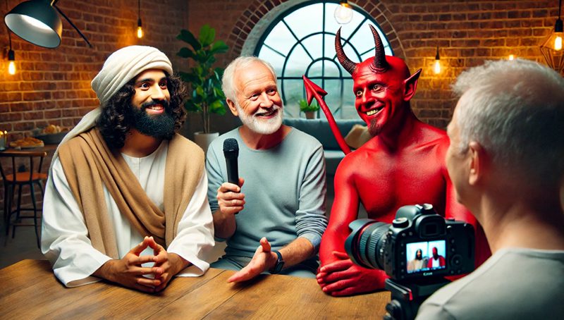 ENTREVISTA COM JESUS E COM O DIABO AO MESMO TEMPO