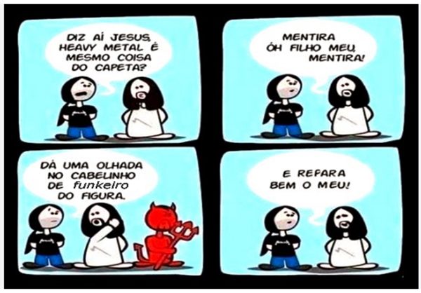 O Rock além de espiritual é sempre bem humorado.