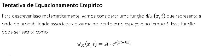 Descrição Conceitual Karma e Ondas de Probabilidade