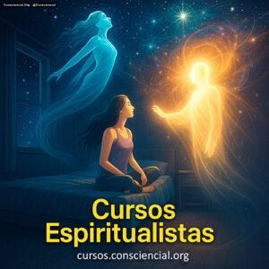 Cursos espiritualistas sobre consciência, autoconhecimento, bioenergias, mediunidade e projeção astral