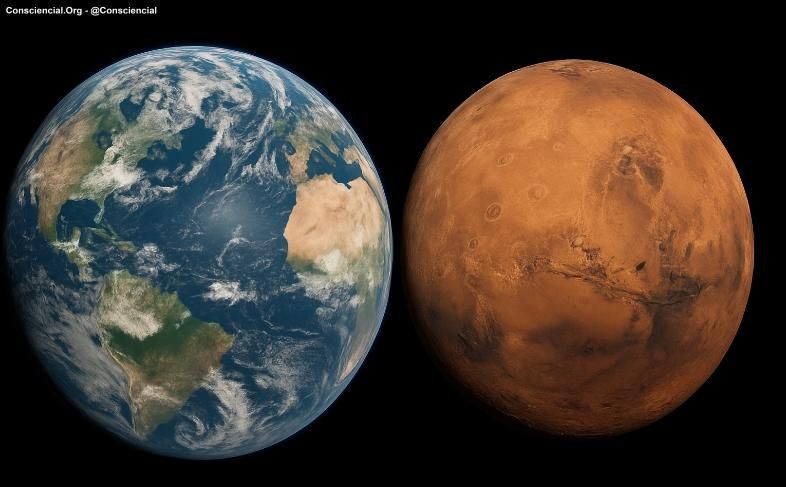COMPARAÇÃO ASTROFÍSICA ENTRE TERRA E MARTE