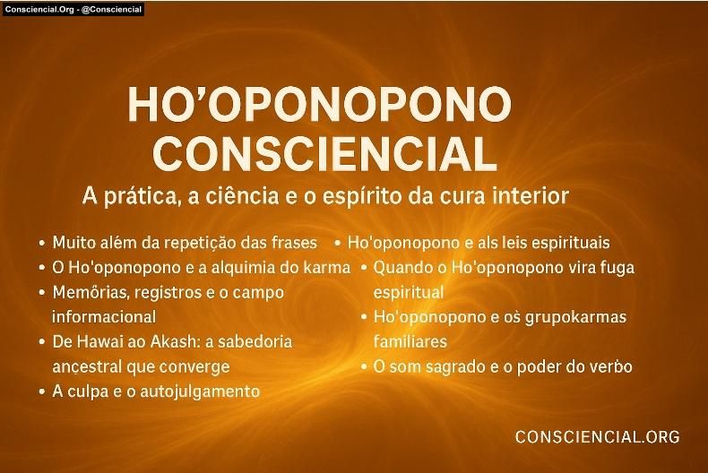 HO’OPONOPONO CONSCIENCIAL A PRÁTICA, A CIÊNCIA E O ESPÍRITO DA CURA INTERIOR