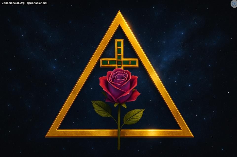 O TRIÂNGULO A ROSA E A CRUZ