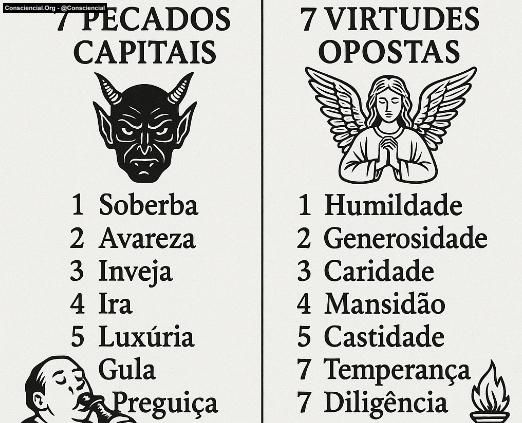 PECADOS E VIRTUDES CAPITAIS