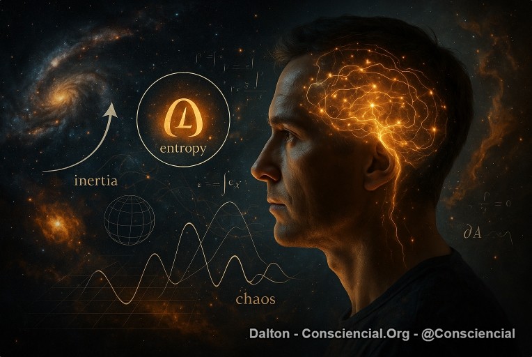 A FÍSICA OCULTA DA CONSCIÊNCIA COMO INÉRCIA, ENTROPIA E CAOS REVELAM A ARQUITETURA EVOLUTIVA DO SER