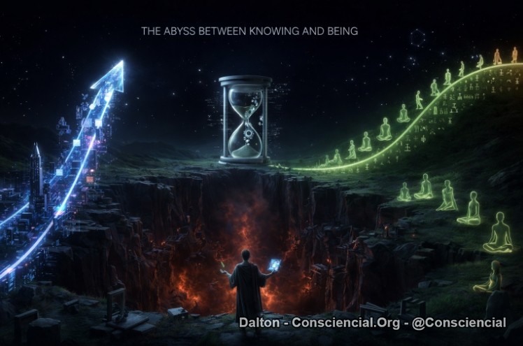 O ABISMO ENTRE O SABER E O SER, A DESIGUALDADE DAS CURVAS EVOLUTIVAS