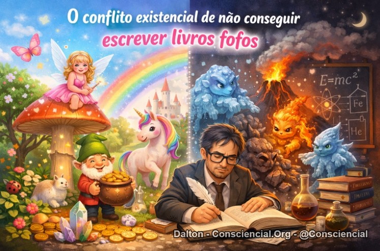O CONFLITO EXISTENCIAL DE NÃO CONSEGUIR ESCREVER LIVROS FOFOS