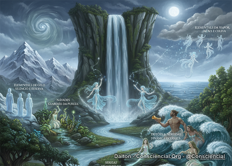 NOMES E FUNÇÕES DOS ELEMENTAIS DA ÁGUA