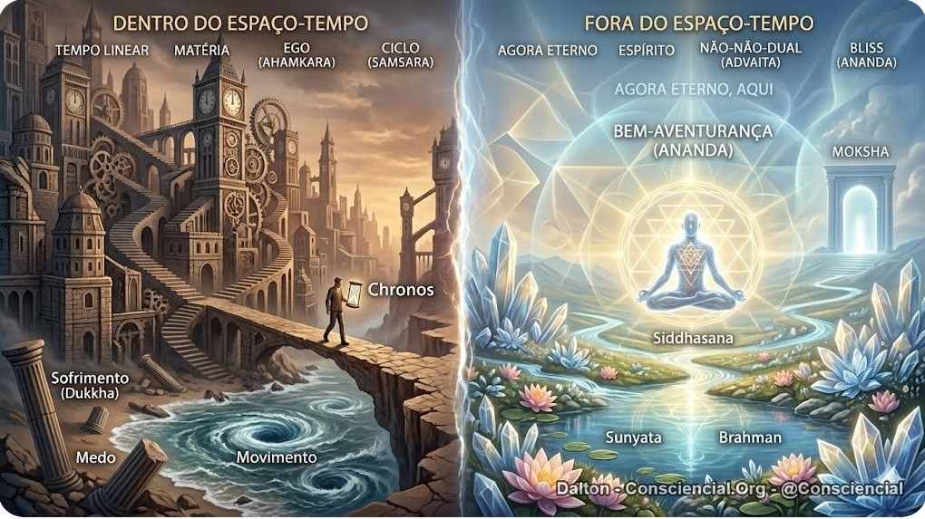 ESPAÇO-TEMPO X NÃO-ESPAÇO-TEMPO