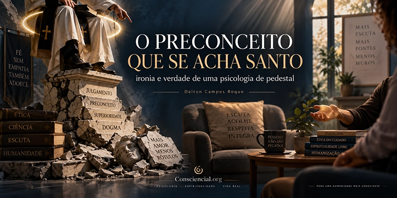 O PRECONCEITO QUE SE ACHA SANTO ironia e verdade de uma psicologia de pedestal