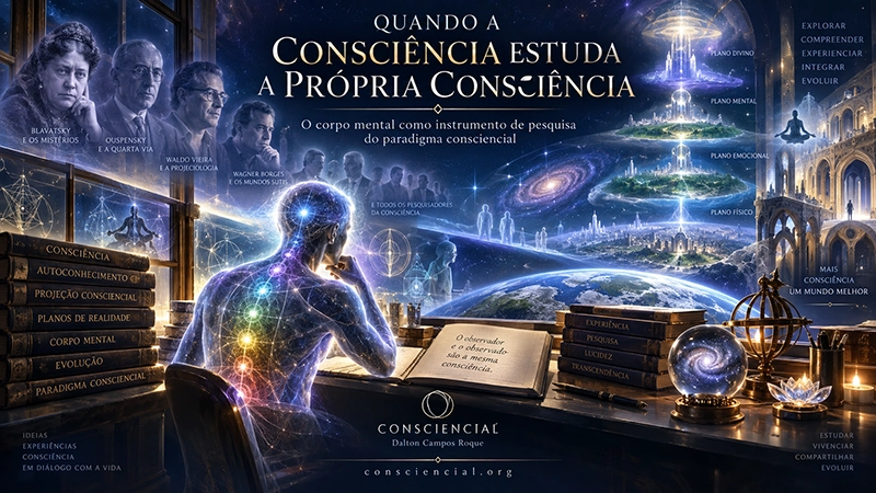 QUANDO A CONSCIÊNCIA ESTUDA A PRÓPRIA CONSCIÊNCIA - DO LABORATÓRIO AO EXTRAFÍSICO