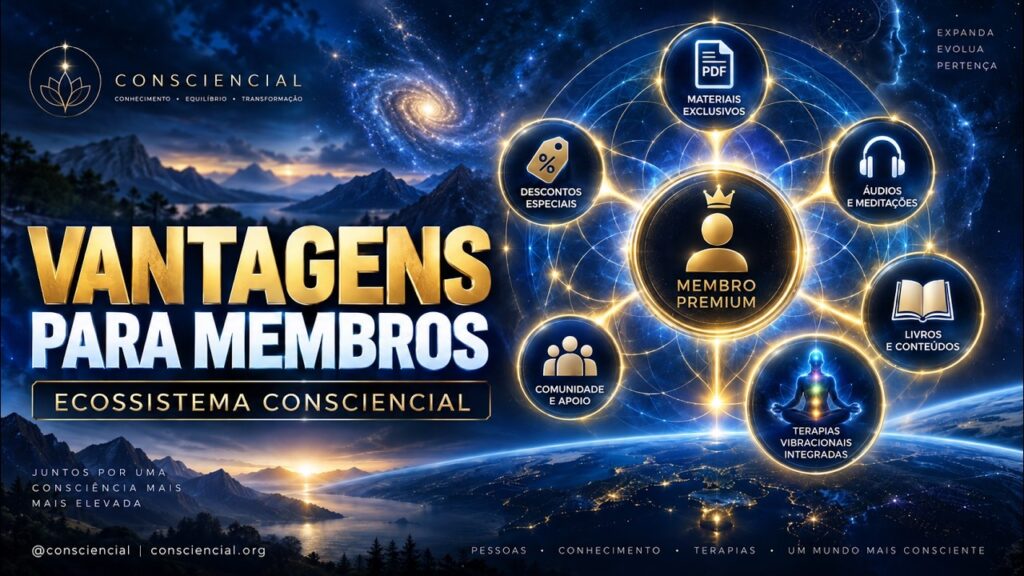 04 Vantagens para membros, o Ecossistema Consciencial e as Terapias Vibracionais Integradas